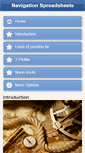 Mobile Screenshot of navigation-spreadsheets.com