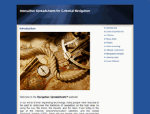 Tablet Screenshot of navigation-spreadsheets.com